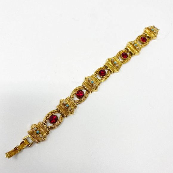 511 Vintage ART Arthur Pepper Etruscan bracelet and earrings set - Picture 2 of 10